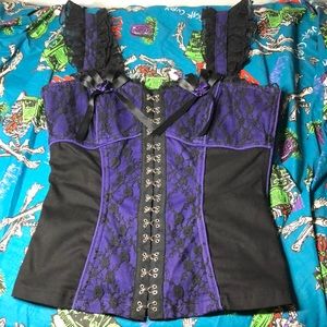 SOLD!!!!!! Tripp Y2K Purple Lace Corset